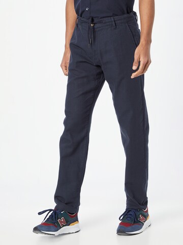 Regular Pantalon chino 'Clio' INDICODE JEANS en bleu : devant