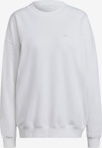 Sweat-shirt ADIDAS ORIGINALS en blanc : devant