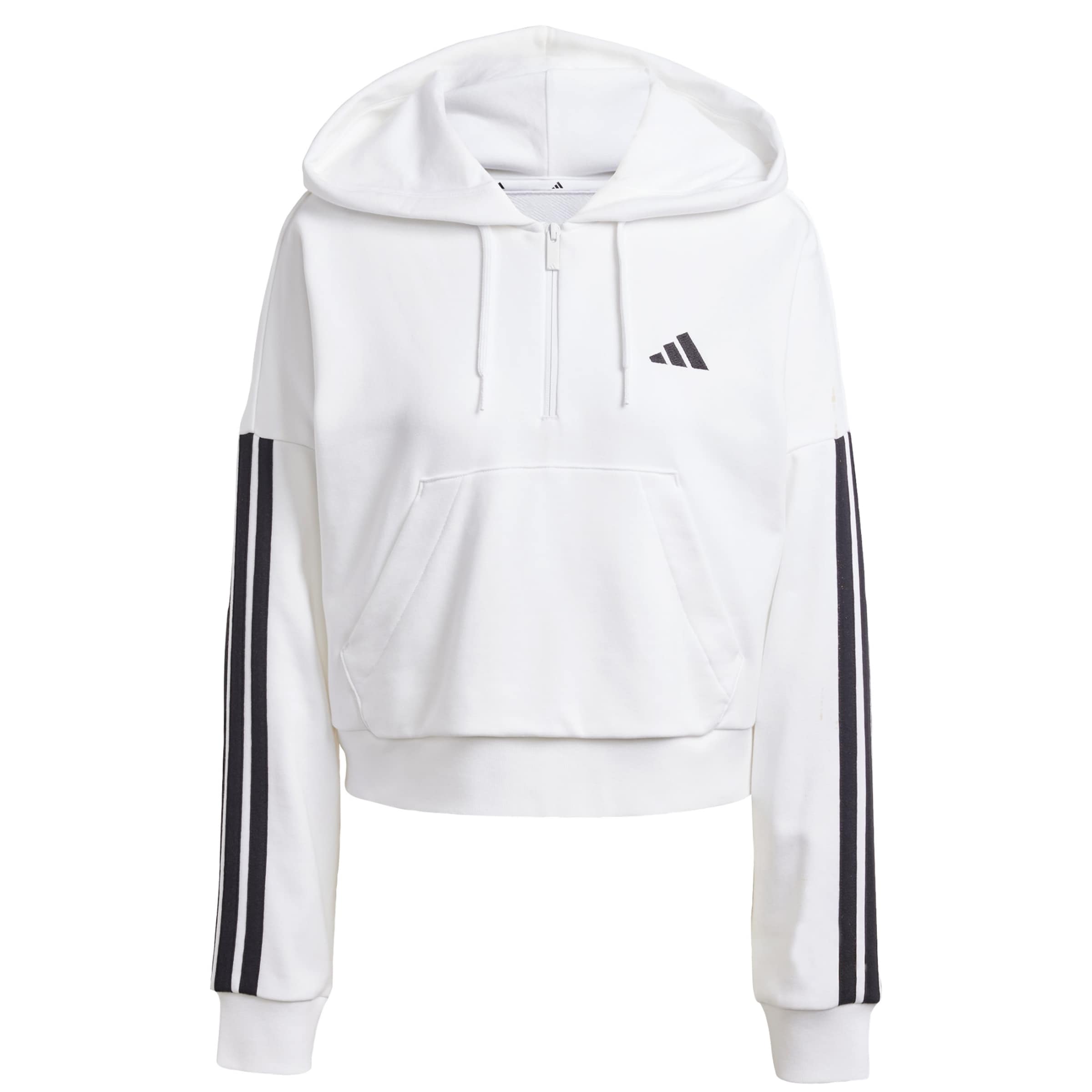 ADIDAS SPORTSWEAR Спортен суитшърт &#x27;Essentials&#x27; в бяло: отпред
