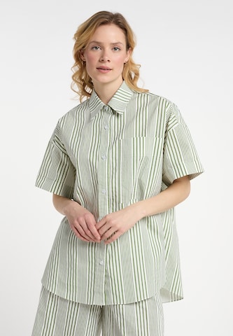 DreiMaster Maritim Blouse in Green: front