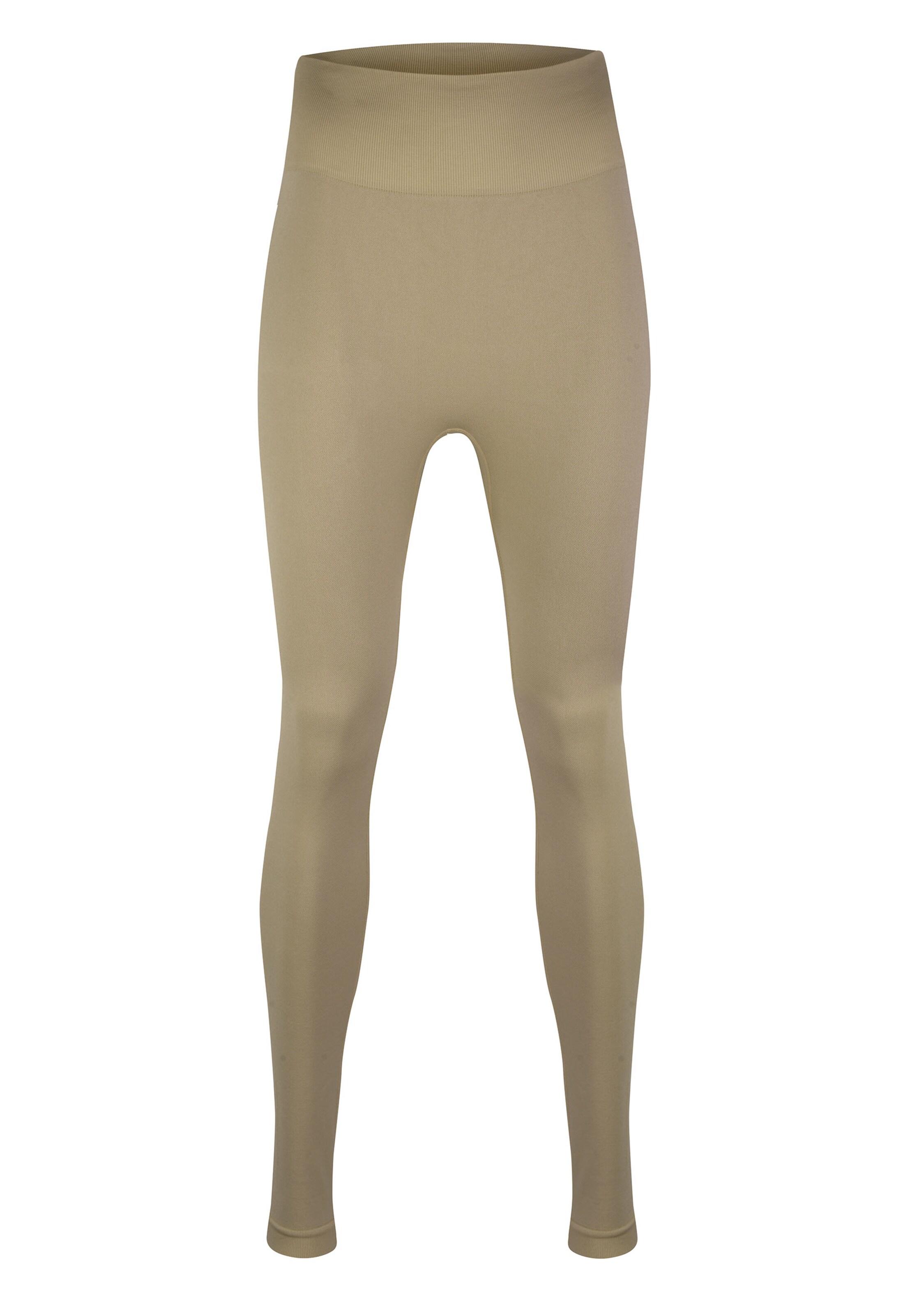 BeShaped Regular Sports trousers 'Sportschool koningin' in Beige: front