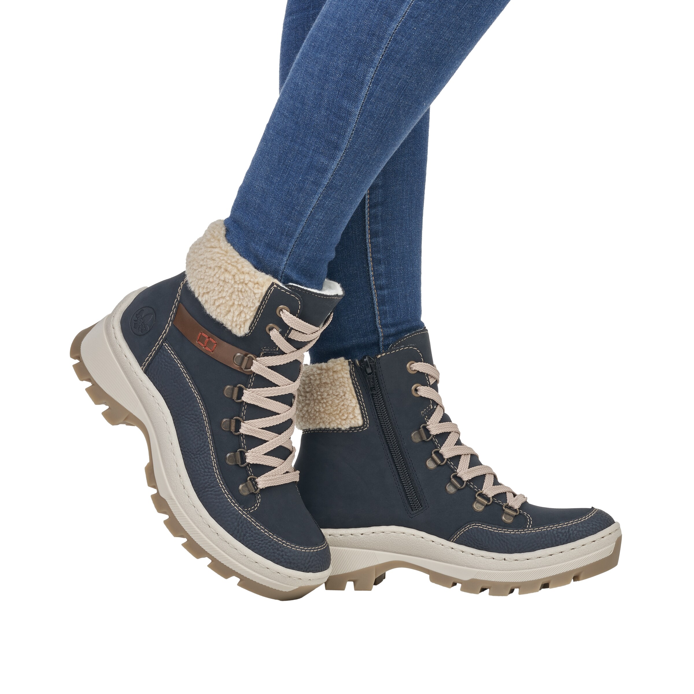 Bottes à lacets 'X9338' Rieker en bleu
