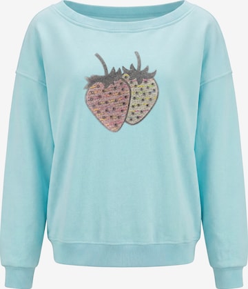 Sweat-shirt MYMO en bleu : devant