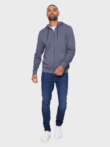 Threadbare Sweatjacke 'Tangerine' in Blau