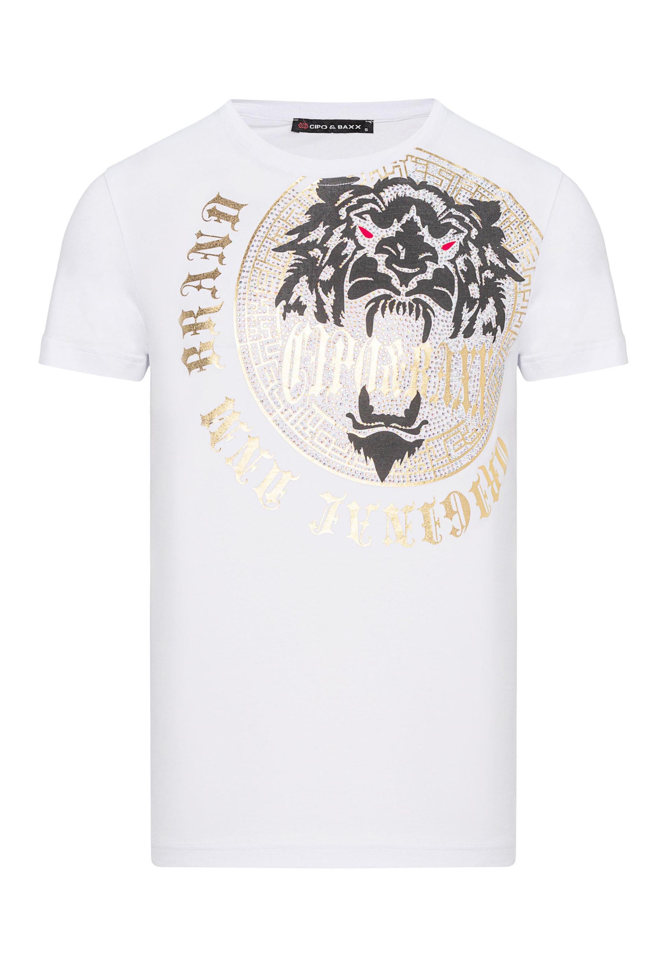 CIPO & BAXX Shirt in Wit: voorkant