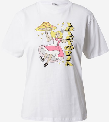 T-shirt 'Alicetopia' Iriedaily en blanc : devant
