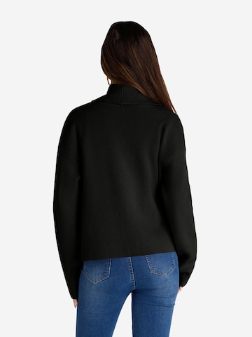 Geacă tricotată de la Imily Bela pe negru: spate