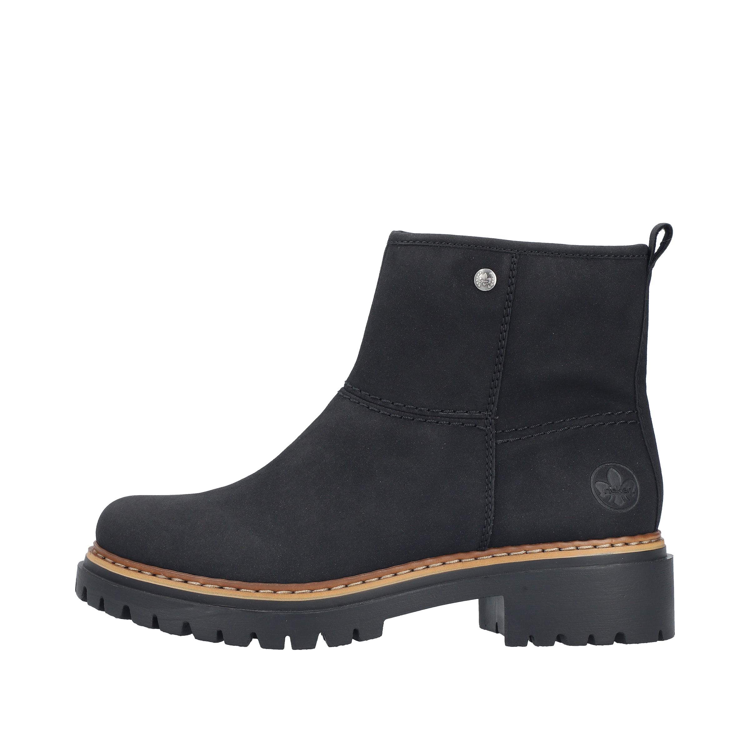 Rieker Nízké kozačky – černá