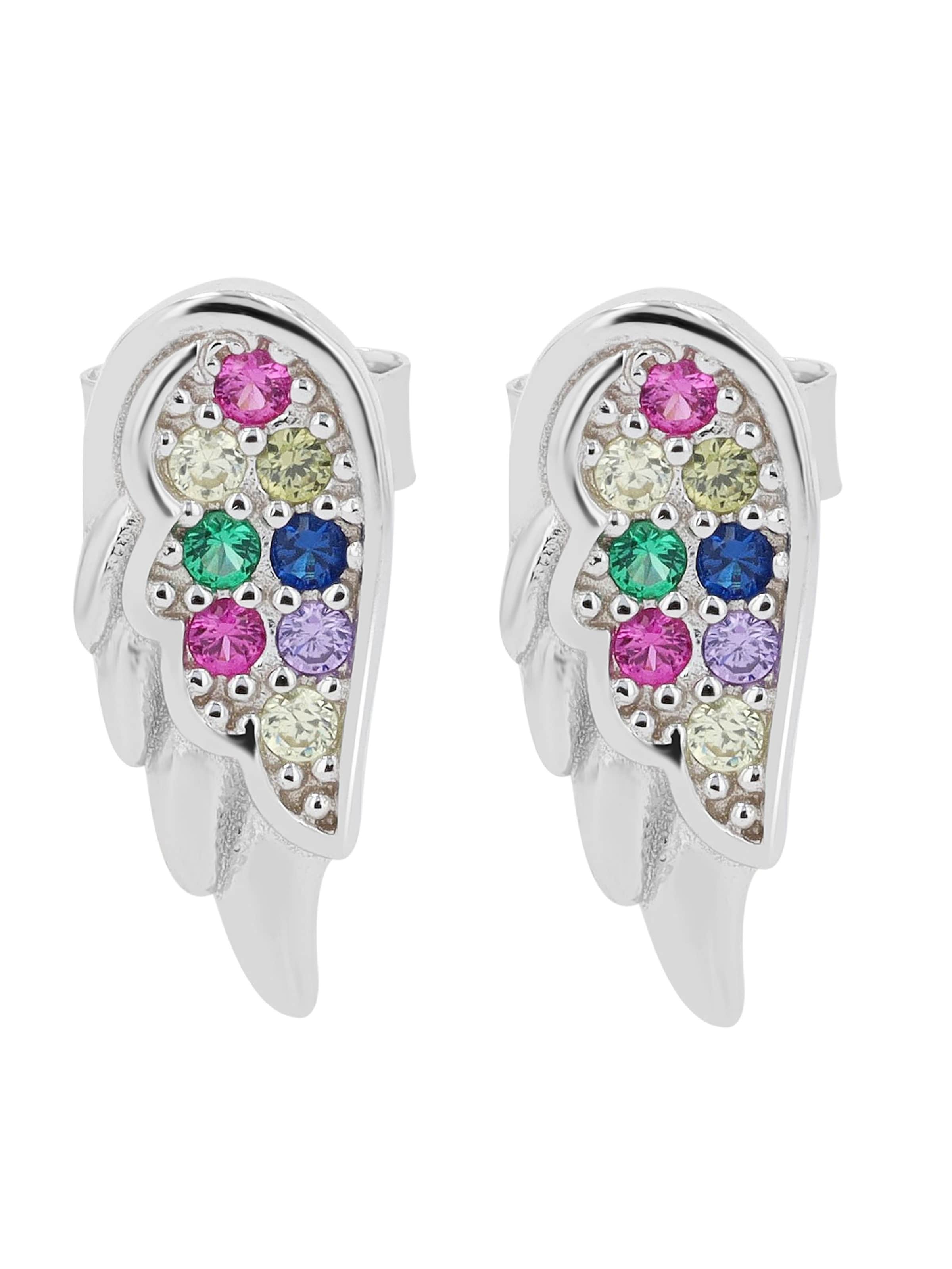 Akzent Earrings 'Isra, 925 Sterlingsilber, langlebig' in Silver: front