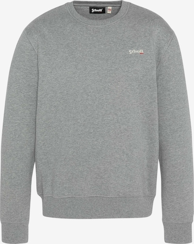 L dydžio Megztinis be užsegimo iš Schott NYC, spalva – margai pilka / balta, Prekių apžvalga