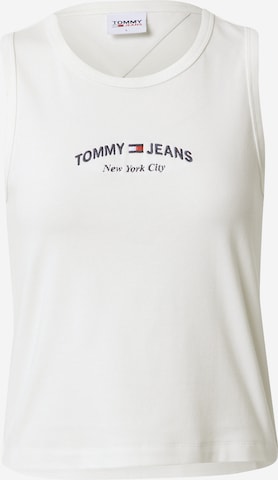 Tommy Jeans Top in White: front