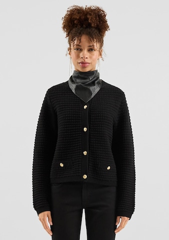 Cardigan QS en noir : devant