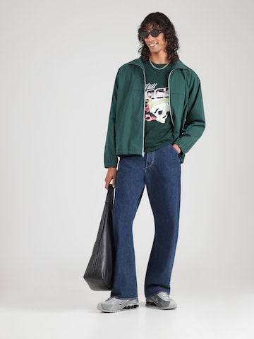 JACK & JONES - Camiseta 'JJTRACK SKULL' en verde