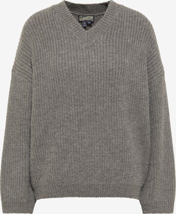 DreiMaster Vintage Sweater in Grey: front