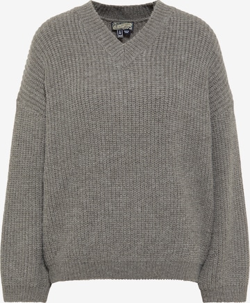 DreiMaster Vintage Sweater in Grey: front