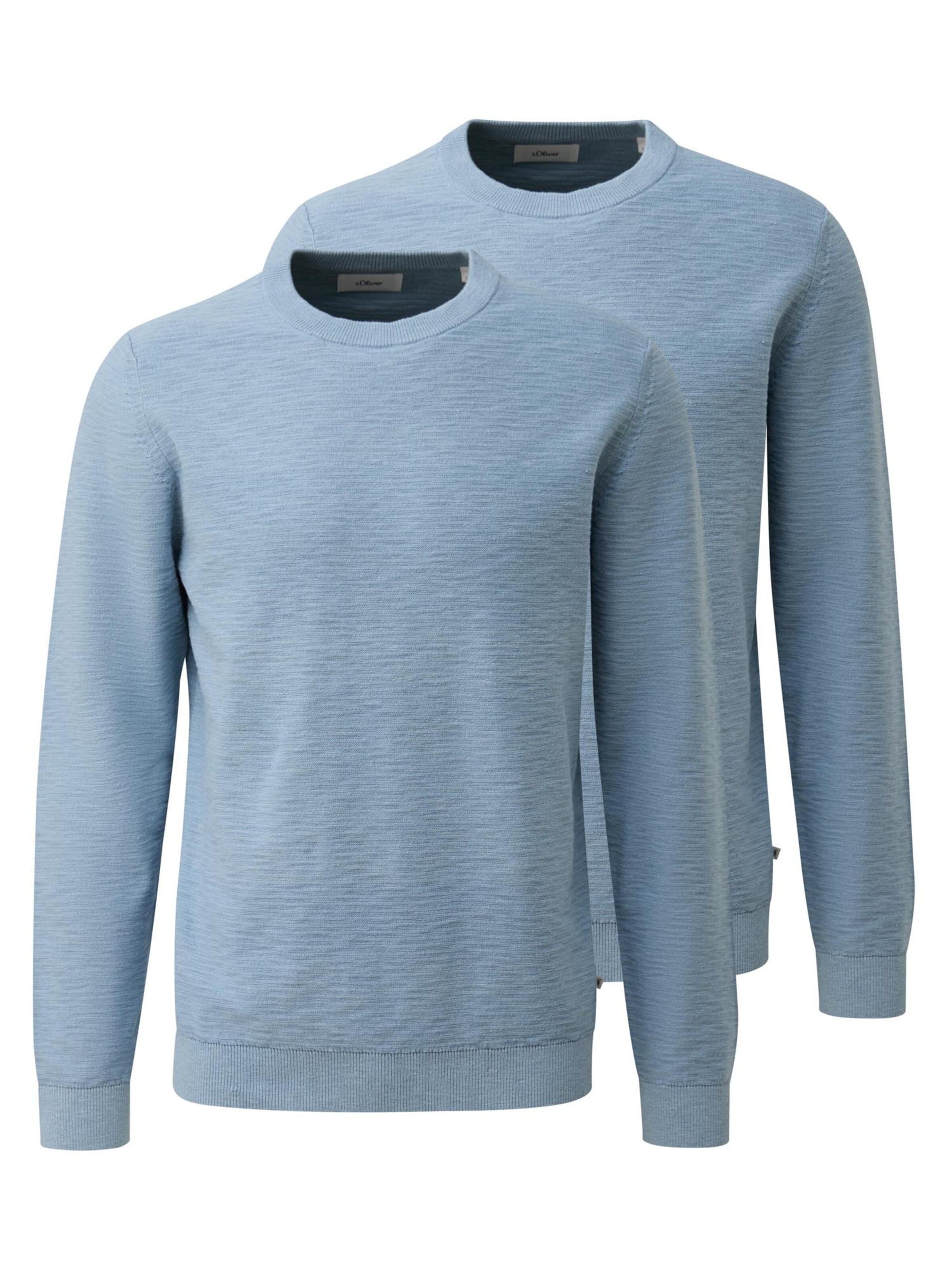 s.Oliver Sweatshirt 'Basic' in Blue: front