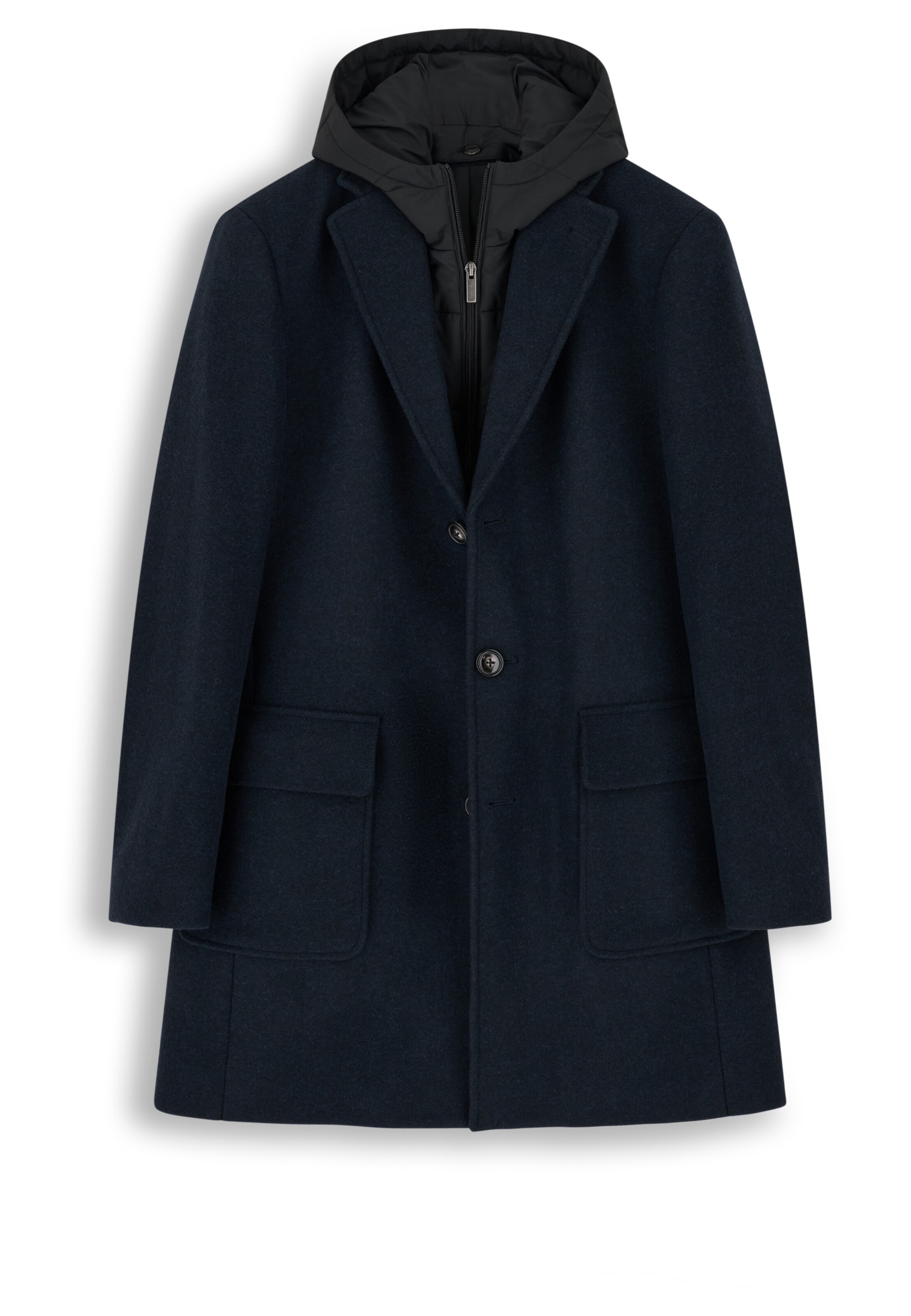 Cappotto invernale di Boggi Milano in blu: frontale