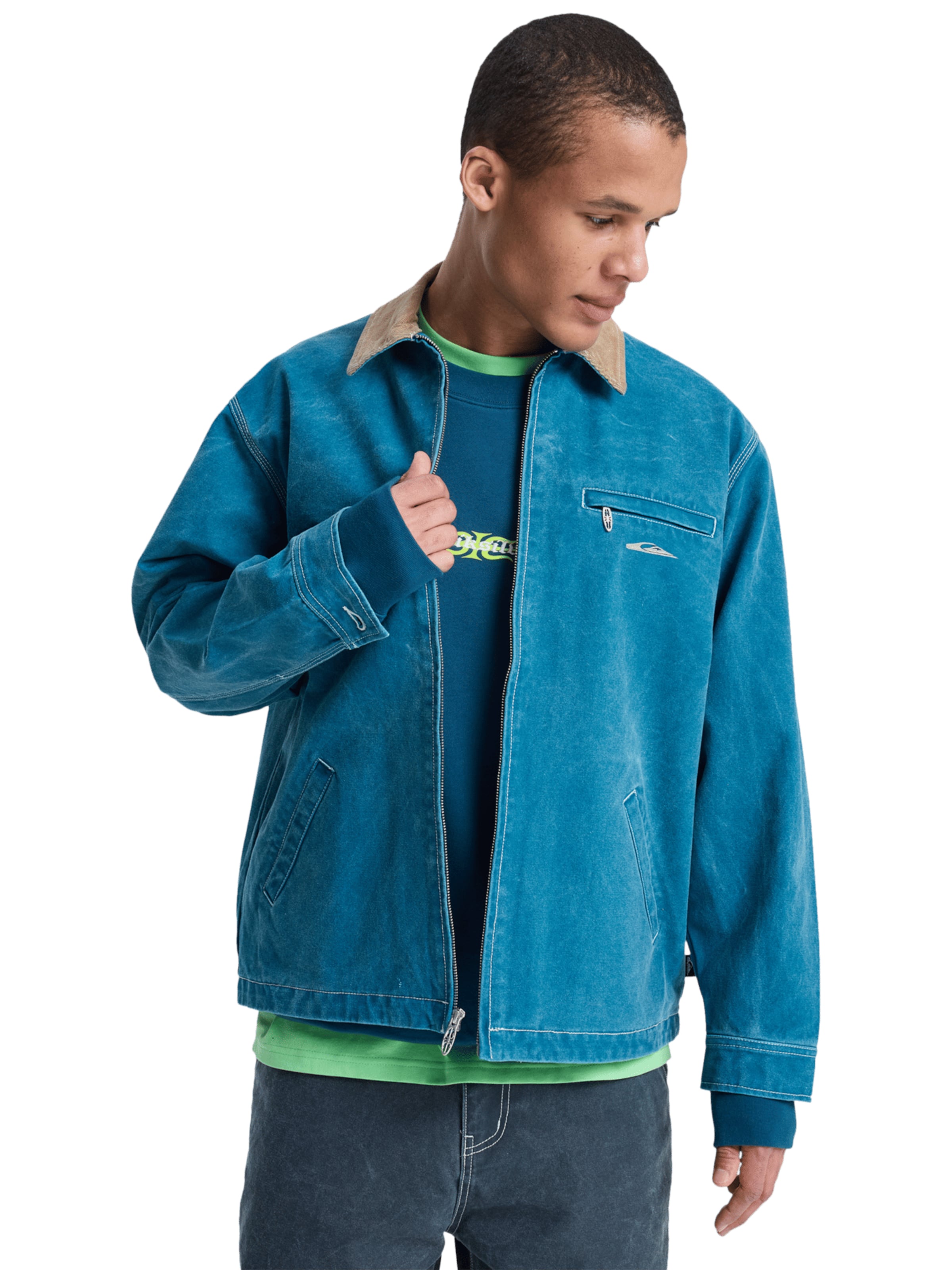 QUIKSILVER Between-Season Jacket in Blue: front
