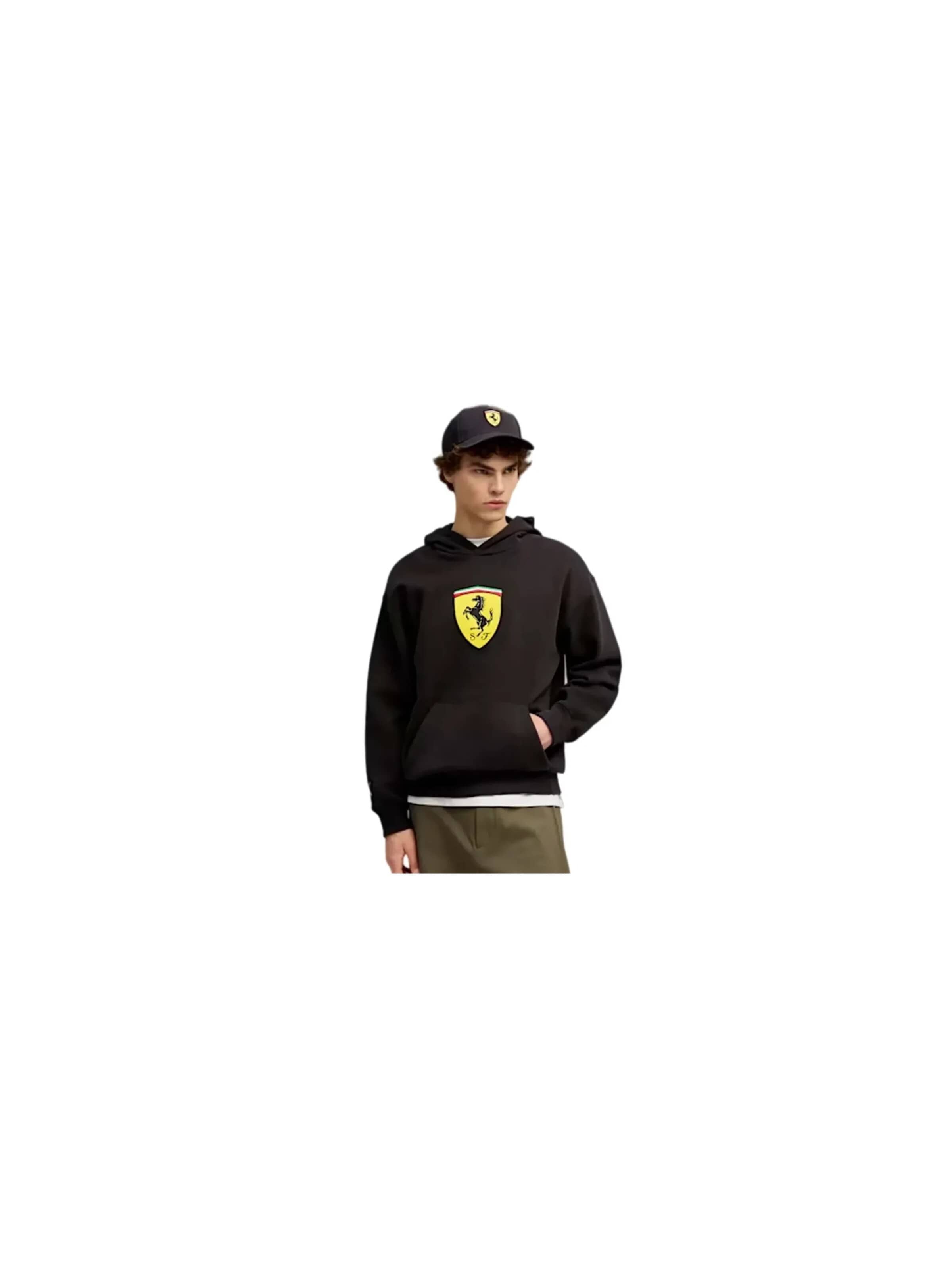 PUMA Sweatshirt 'Scuderia Ferrari' in Zwart: voorkant