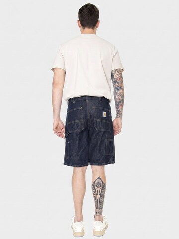 Carhartt WIP Baggy Broek 'Single Knee Short' in Blauw