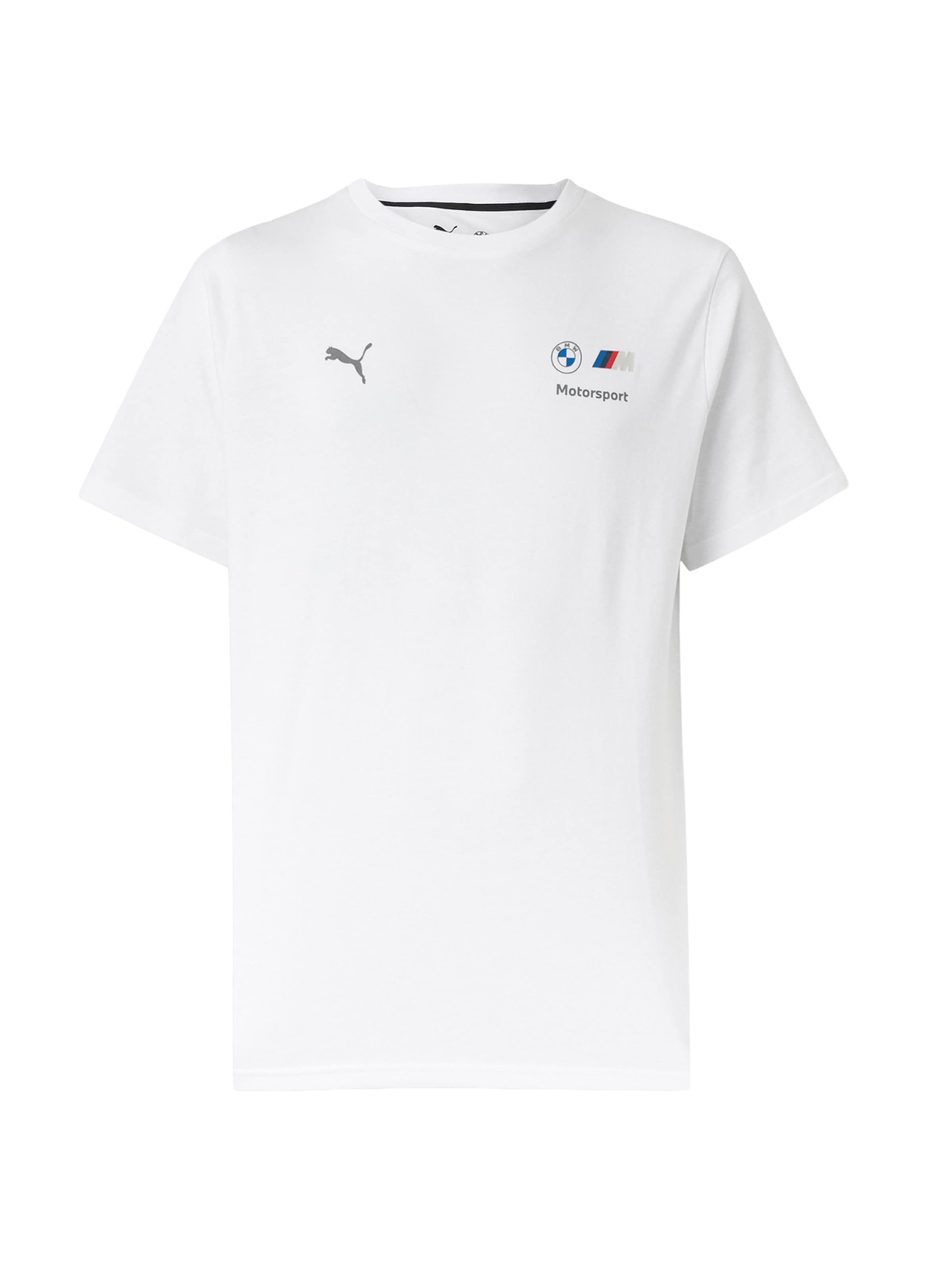 PUMA Funktionsshirt 'BMW M Motorsport Essentials' in Weiß: Vorderseite