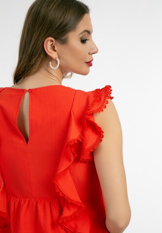 Robe faina en rouge