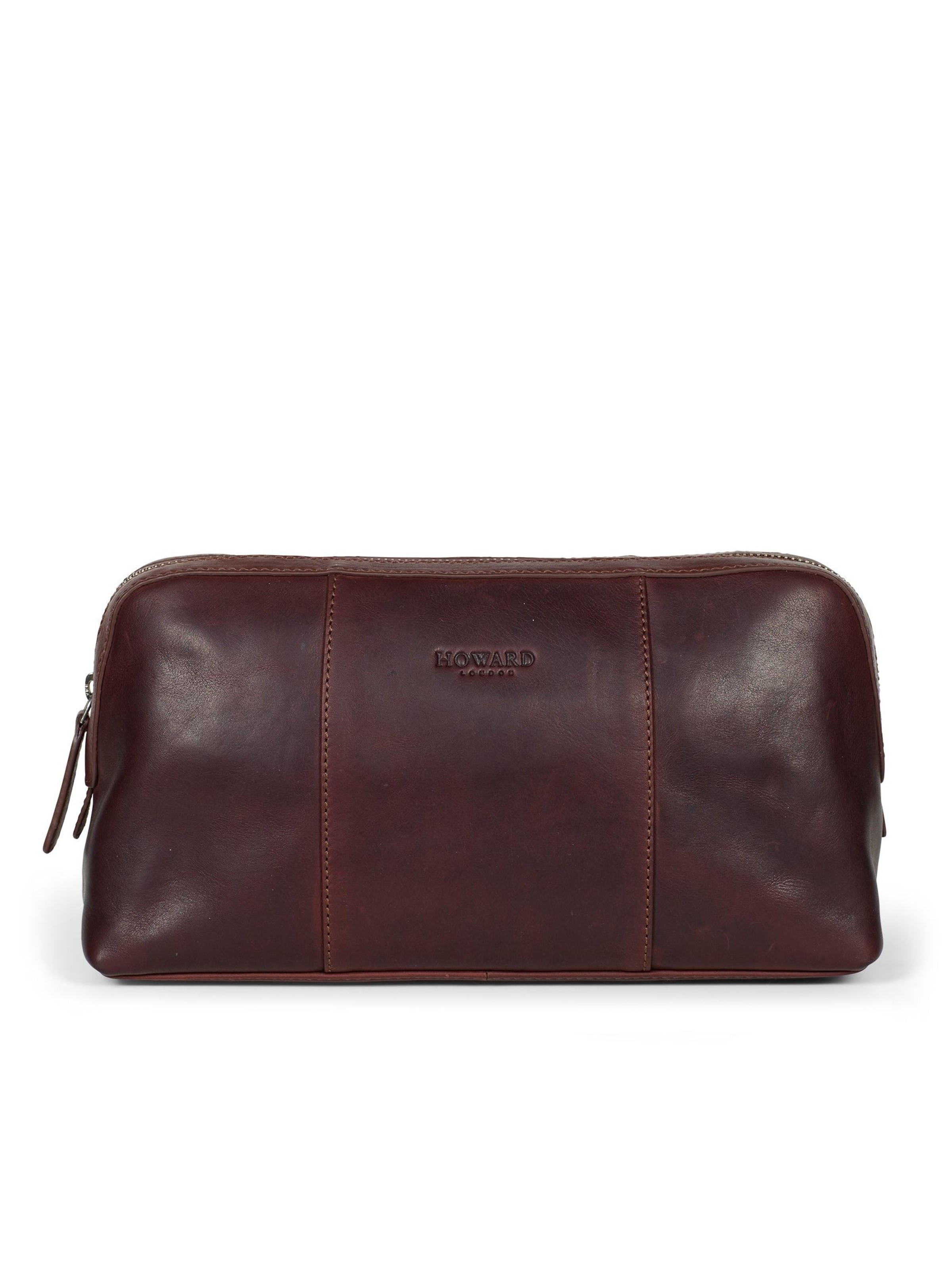 Trousses de toilette Howard London en marron : devant