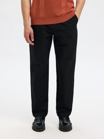 Regular Pantalon SELECTED HOMME en noir : devant