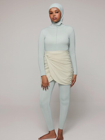 SIYA Swimwear High neck Swimsuit 'West – Burkini/Modest' in Green: front