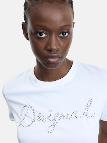 Desigual T-shirt i vit