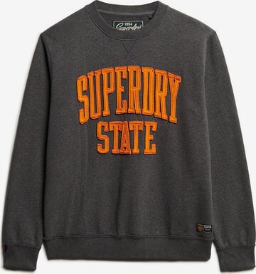 Sweat-shirt Superdry en gris : devant
