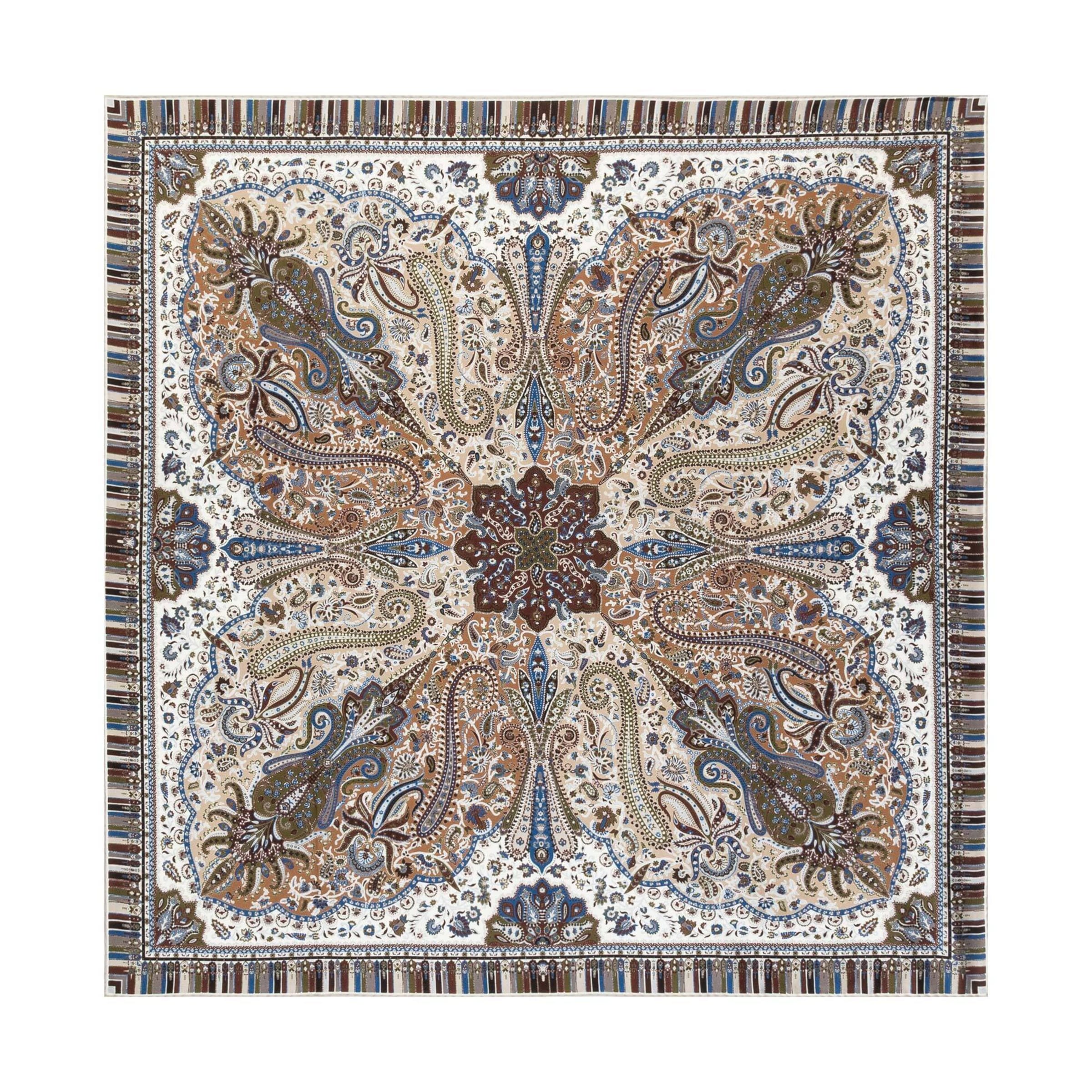 Foulard ' PAISLEY MIAGE ' di Roeckl in beige: frontale