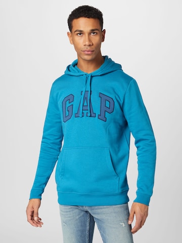GAP Sweatshirt 'HERITAGE' in Blauw: voorkant
