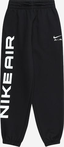 Nike Sportswear Loosefit Kalhoty 'CLUB FLC AIR' – černá: přední strana