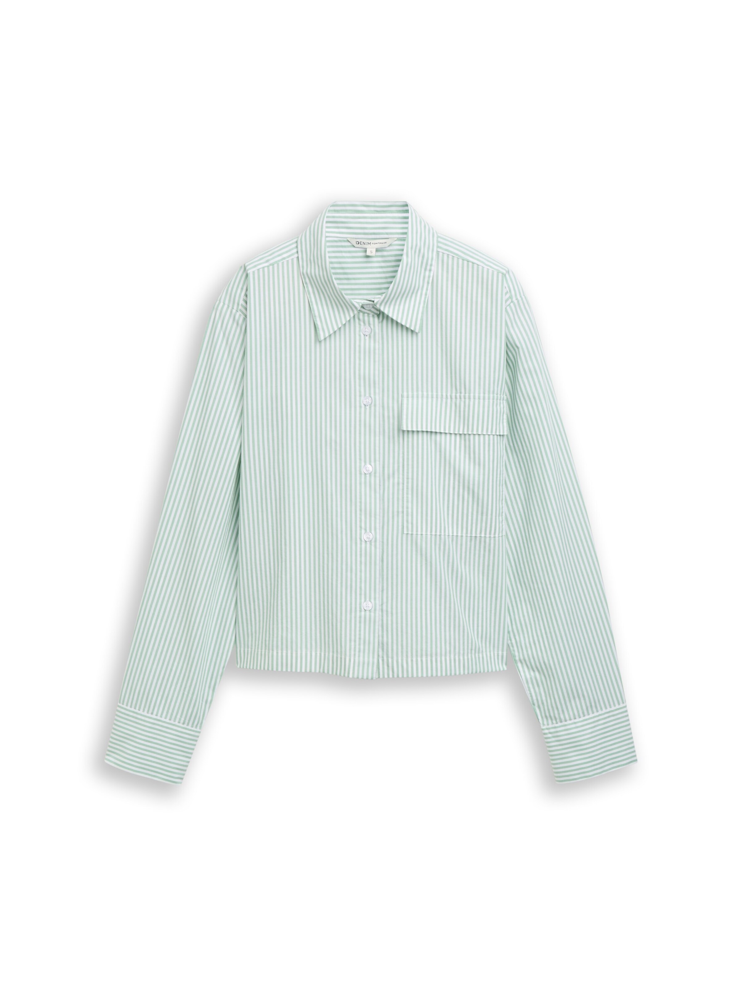 TOM TAILOR DENIM Blouse in Green: front