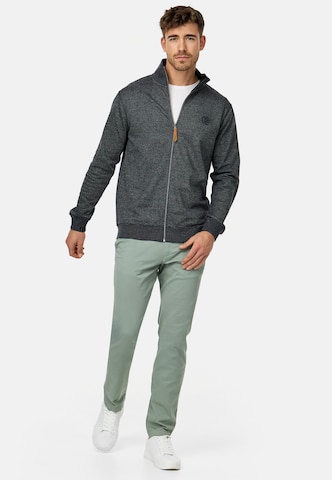 INDICODE JEANS Sweat jacket ' Yanic ' in Black