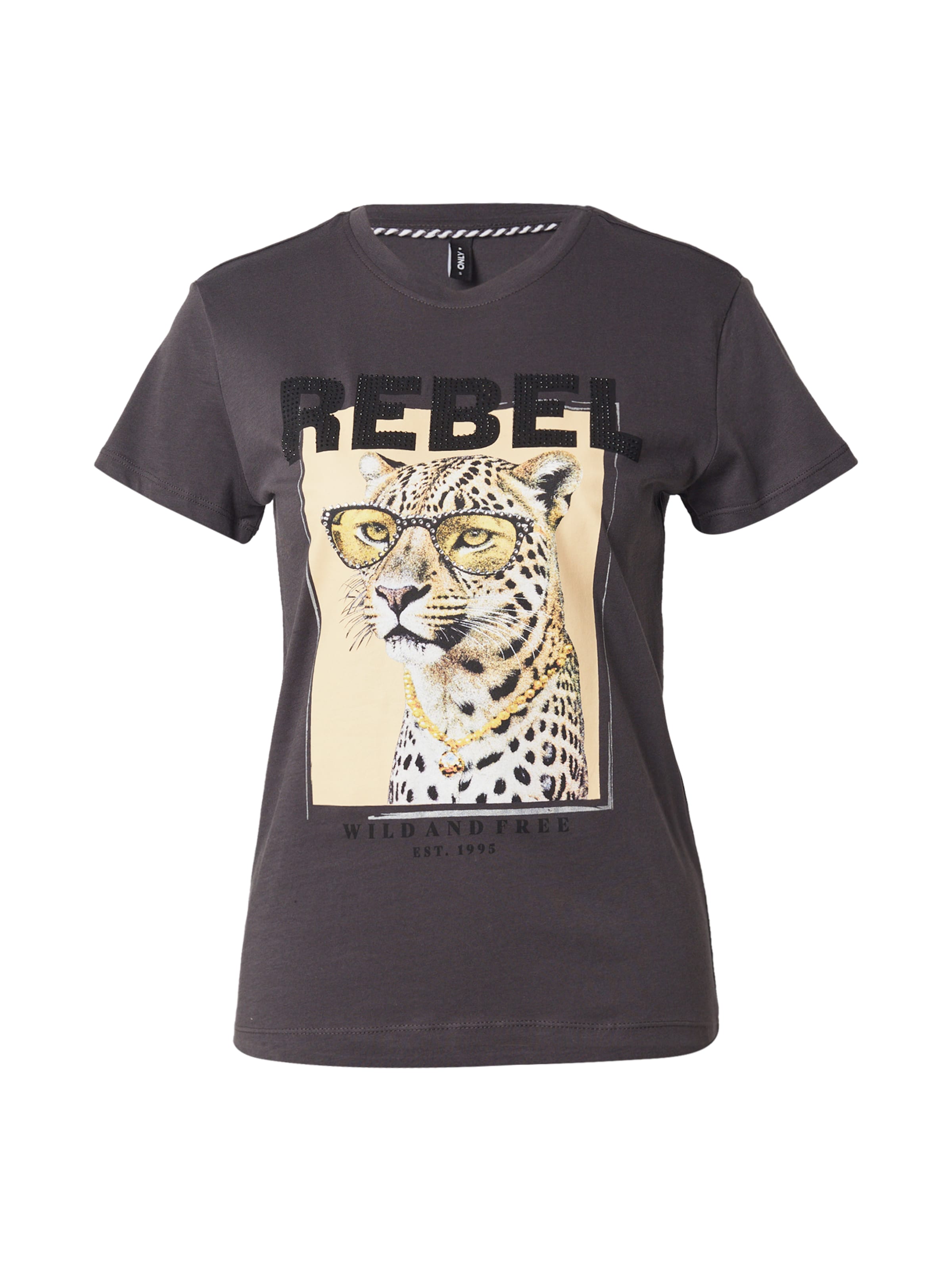 ONLY Shirt 'ONLVIBE' in Black: front