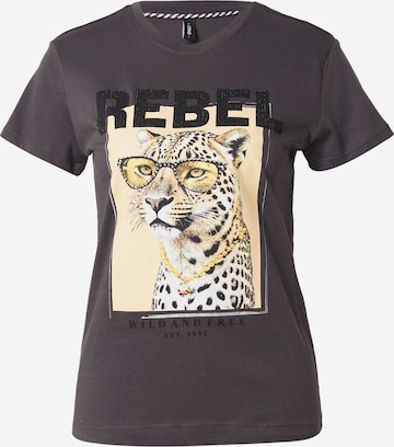 juoda ONLY Marškinėliai 'ONLVIBE': priekis