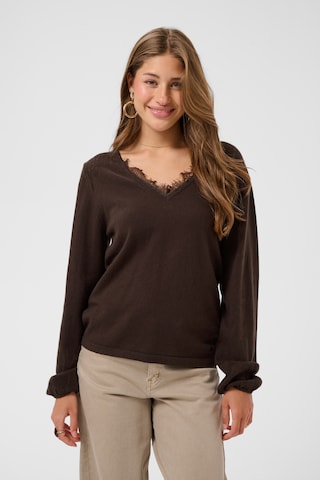 Pull-over 'Anva' Cream en marron : devant