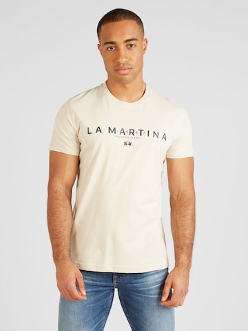 T-Shirt La Martina en blanc : devant