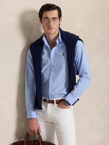 Polo Ralph Lauren - Slim Fit Camisa em azul: frente