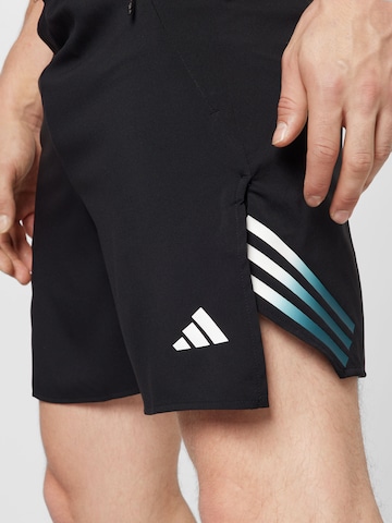 ADIDAS PERFORMANCE Regular Workout Pants 'Train Icons 3-Stripes ' in Black