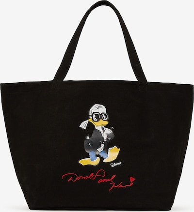 Karl Lagerfeld Ostoskassi 'Disney x Karl Lagerfeld' värissä keltainen / punainen / musta / valkoinen, Tuotenäkymä