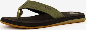 REEF Beach & Pool Shoes 'The Layback' in Green: front