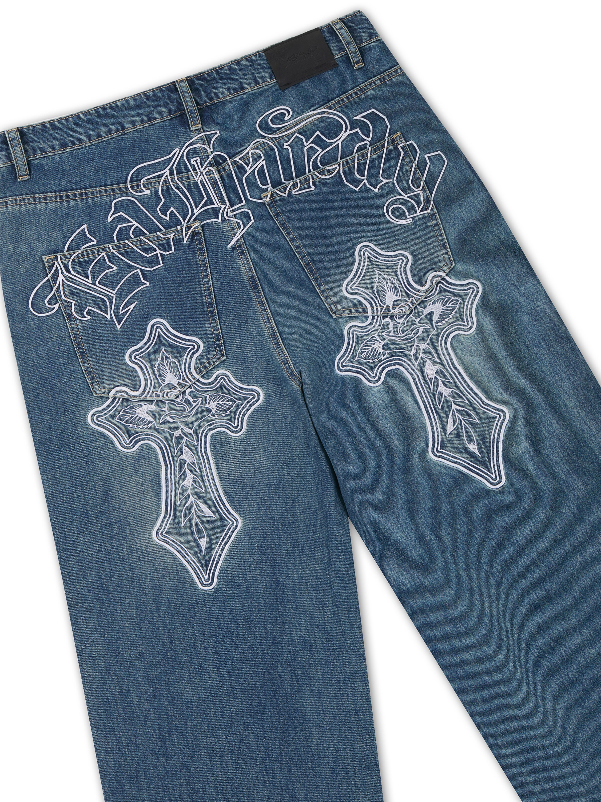 Ed Hardy - Loosefit Vaquero en azul