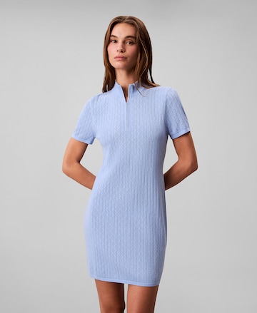 Robes en maille Calvin Klein Jeans en violet : devant