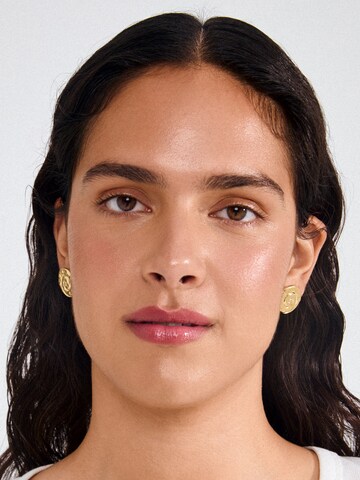 auksinė Pilgrim Auskarai 'HAZE': priekis