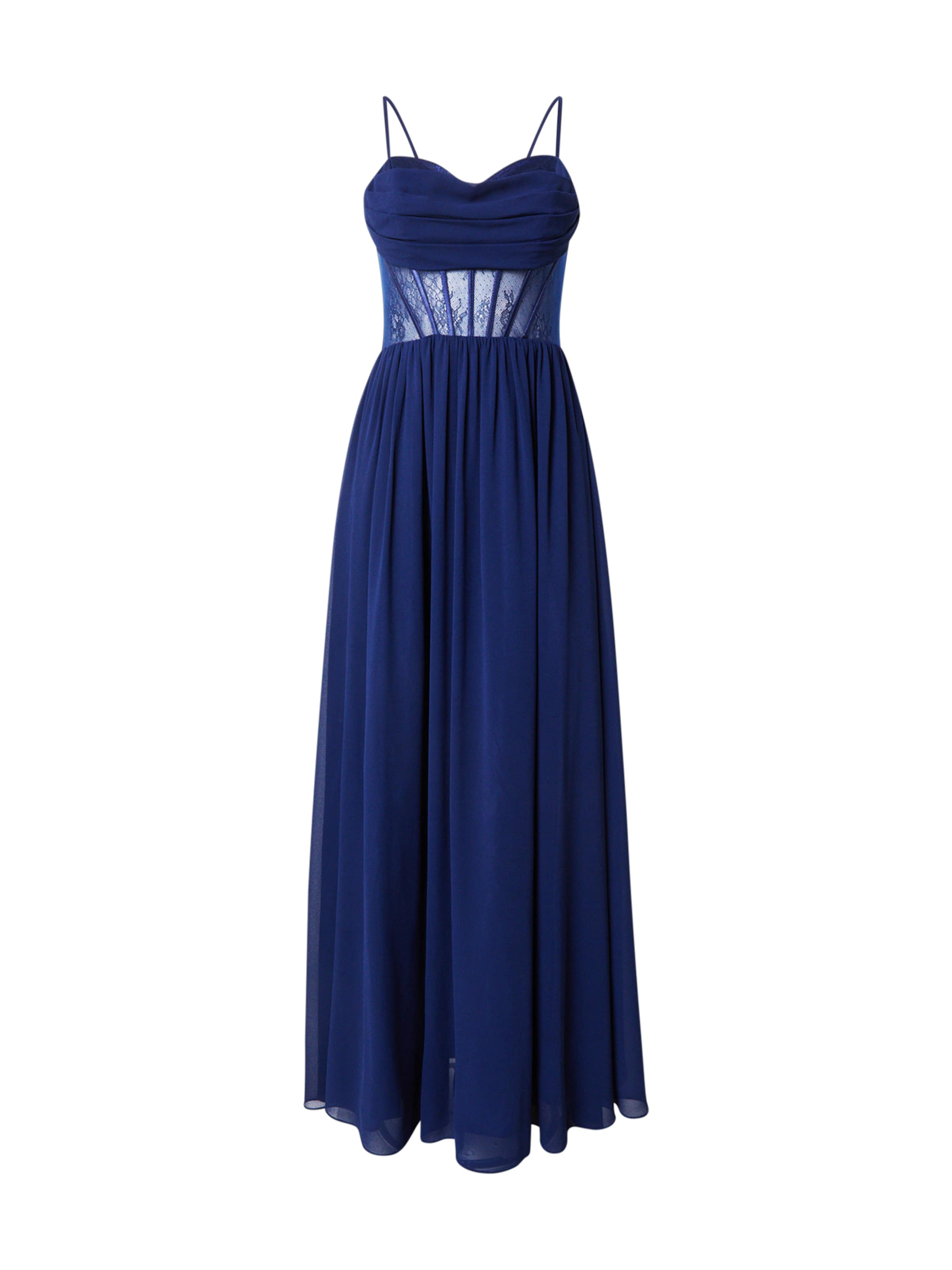mascara Evening Dress in Blue: front
