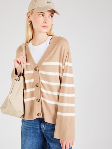 Giacchetta 'PCSIA' di PIECES in beige: frontale