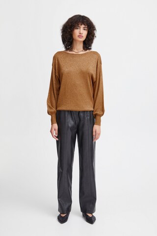 ICHI Sweater in Brown